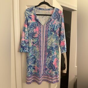 Lilly Pulitzer Vibrant Blue and Pink Dress